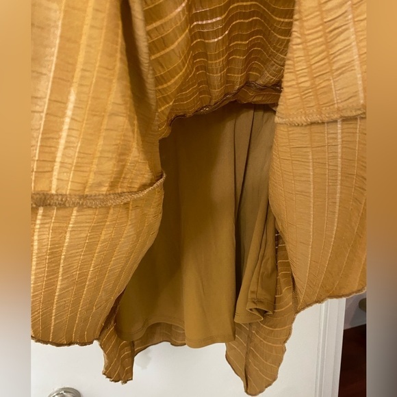 Golden Tan Ruffle Tiered Skater Dress - Wild Fable​ - Picture 7 of 9